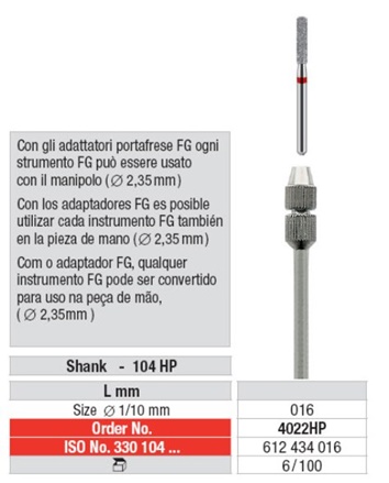 Adapter za svrdla Edenta 6kom