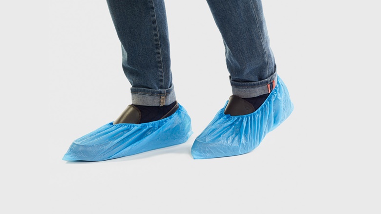 ALLE navlake za cipele nesterilne vodootporne svjetlo plave 100kom