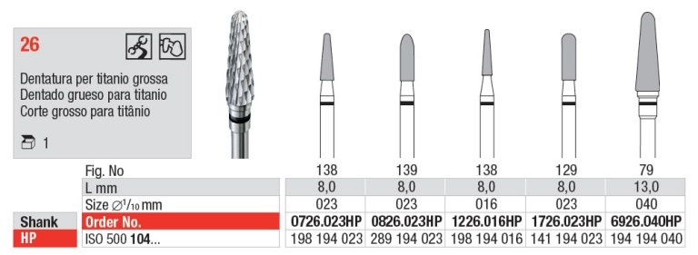 Freza HM 0726.023HP