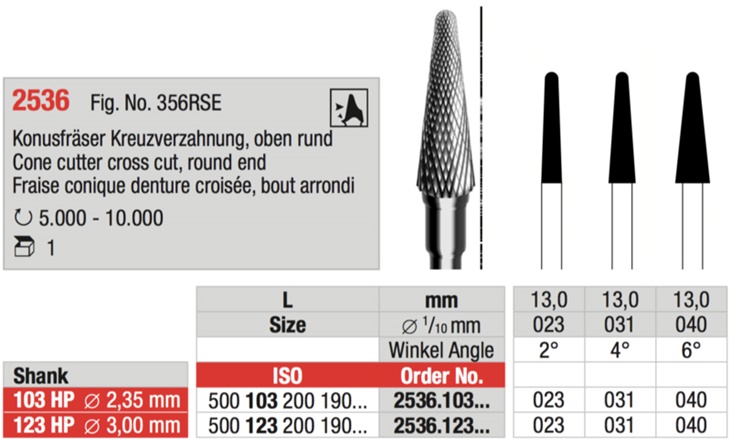 Freza HM 2536.103.023HP