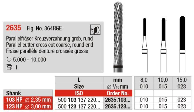 Freza HM 2635.103.023HP