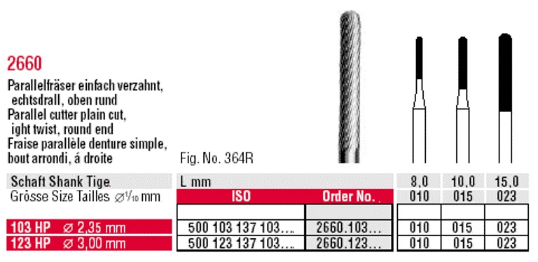 Freza HM 2660.015.103HM