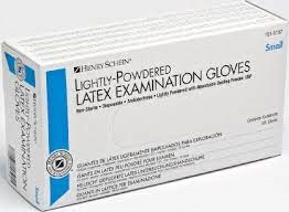Rukavice latex s puderom M 100kom