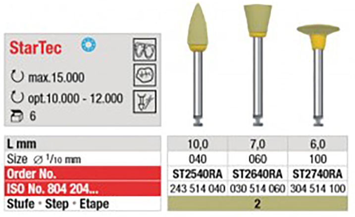 StarTec HP polirer žuti 6kom