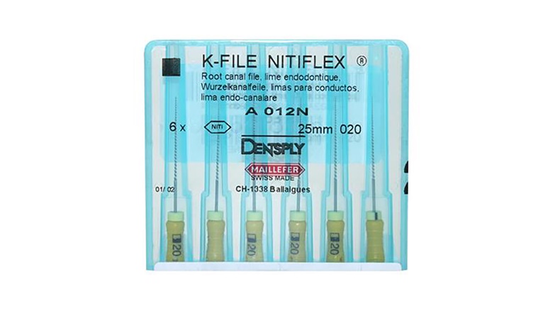 Strugači K-file nitiflex 25mm vel.020 6kom