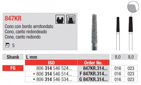 Svrdlo dijamantno 847KR.016.314 5kom