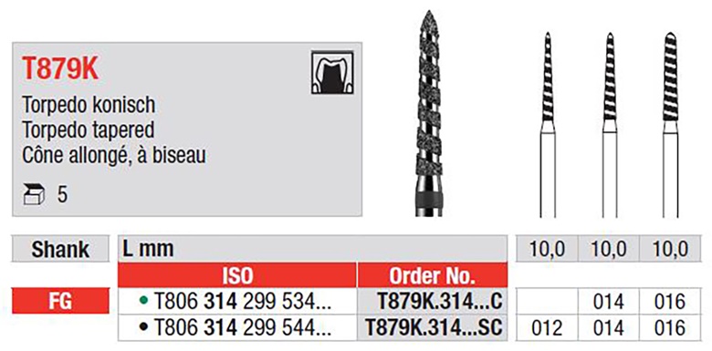 Svrdlo dijamantno T879K.314.014C 5kom