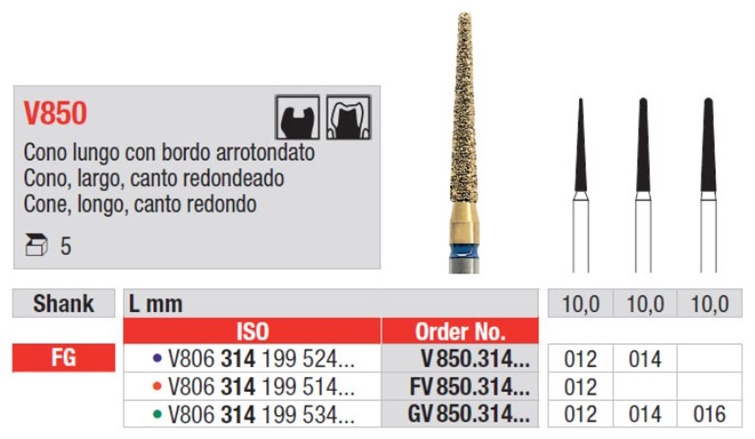 Svrdlo dijamantno V850.014.314 5kom