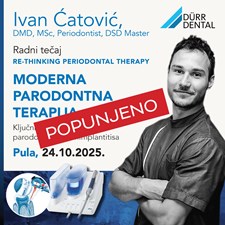 PULA, RE-THINKING PERIODONTAL THERAPY Ključni koraci u terapiji parodontitisa i periimplantitisa, 24.10.2025.