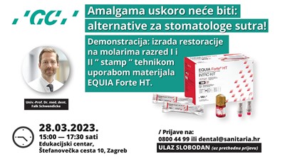 ZAGREB, Amalgama uskoro neće biti: alternative za stomatologe sutra! 28.03.2023.